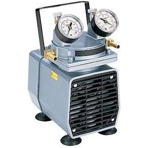مضخة تفريغ عالية السعة من Gast DOA-P704-AA، قياس/تسجيل، 1.1 قدم مكعب في الدقيقة/25.5 بوصة زئبق-60 رطل لكل بوصة مربعة/115 فولت in Saudi Arabia