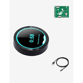 ESP32-S3 مع شاشة عرض 2.1 بوصة 480×480 مستديرة IPS TFT مقبض شاشة تعمل باللمس تشفير دوار لوحدة LVGL WiFi BLe Uart الذكية (أسود) in Kuwait