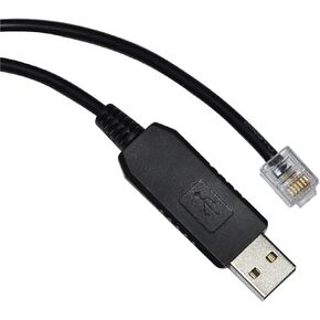 FT232RL USB to RJ11 RJ12 Jack RS232 Serial Communication Console Controller Cable(1.8m,DB9 Female to RJ11) in Saudi Arabia