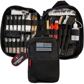 ShieldPro Elite Gun Cleaning Kit – Tactical Molle Bag Weapon & Firearm Cleaning Kit for 223 9MM 38 40 45 12GA Handgun, Rifle, Shotgun Gun Maintenance for Law Enforcement, Tactical and Range Use in Saudi Arabia