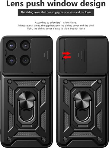 for Motorola Moto G Stylus 5G (2025) Case with [2 Pack] Tempered Glass Screen Protector, for Moto G Stylus 5G (2025) [Military-Grade] Protective, Lens Protects Magnetic Case Black in Saudi Arabia