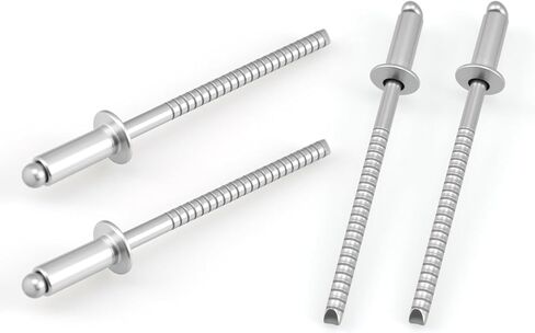 SDTC Tech Stainless Steel Blind Rivets 1/8" x 5/16" (4-3) Open End Type Pop Rivet Grip Range 1/8-3/16 inch (50 pack) in Kuwait