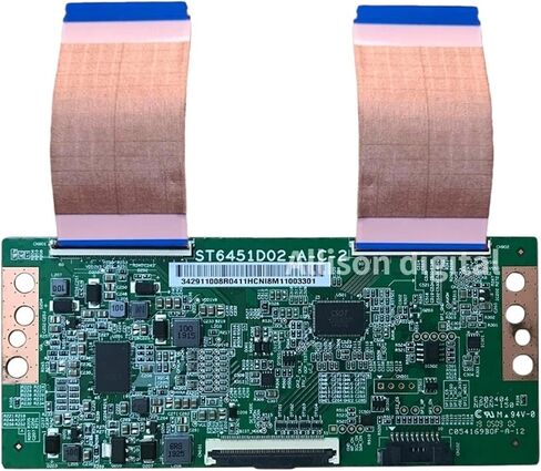 ST6451D02-A-C-2 T Con Board لـ TCL B55A758U ... إلخ. لمنتج الأعمال ST6451D02-A-C-2 بطاقة العرض للتلفزيون (لوحة مع الكابلات) in Kuwait