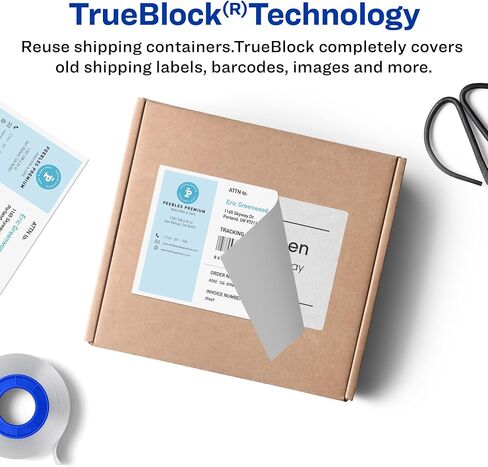 ملصقات شحن Avery مع إيصالات ورقية وتقنية TrueBlock للطابعات النافثة للحبر 5-1/16 × 7-5/8، عبوة من 25 قطعة (8127) in Kuwait