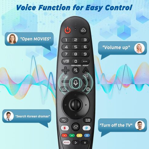 Replacement Voice LG Magic Remote Control AKB75855501, Universal LG TV Remote AN-MR20GA with Pointer Function for OLED QNED 4K NanoCell Webos Smart TV, Replaced MR19BA MR18BA MR21 MR22 MR23 MR24 in Saudi Arabia