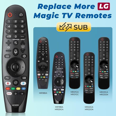Replacement Voice LG Magic Remote Control AKB75855501, Universal LG TV Remote AN-MR20GA with Pointer Function for OLED QNED 4K NanoCell Webos Smart TV, Replaced MR19BA MR18BA MR21 MR22 MR23 MR24 in Saudi Arabia