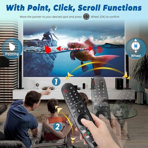 Replacement Voice LG Magic Remote Control AKB75855501, Universal LG TV Remote AN-MR20GA with Pointer Function for OLED QNED 4K NanoCell Webos Smart TV, Replaced MR19BA MR18BA MR21 MR22 MR23 MR24 in Saudi Arabia