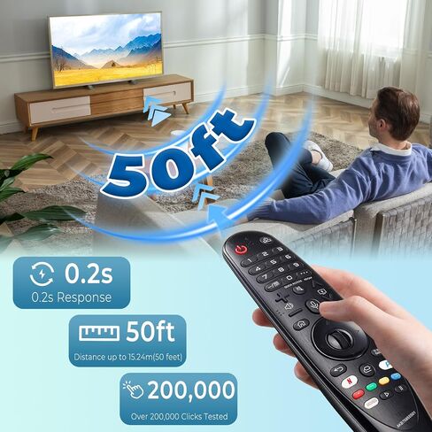 Replacement Voice LG Magic Remote Control AKB75855501, Universal LG TV Remote AN-MR20GA with Pointer Function for OLED QNED 4K NanoCell Webos Smart TV, Replaced MR19BA MR18BA MR21 MR22 MR23 MR24 in Saudi Arabia
