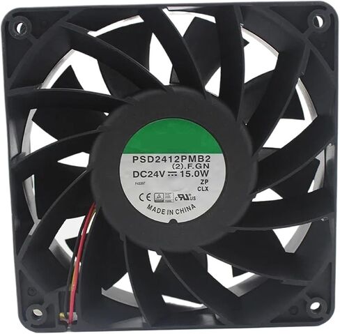 ل PSD2412PMB2 24 فولت 15.0 واط 3800 دورة في الدقيقة 12 سنتيمتر 12038 120x120x38 مللي متر مزدوجة الكرة تحمل مروحة التبريد in Saudi Arabia