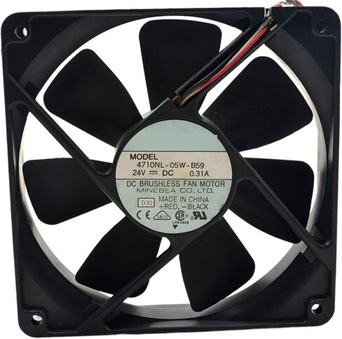 ل 4710NL-05W-B59 24V 0.31A 12 سنتيمتر 12025 120x120x25 مللي متر مزدوجة الكرة تحمل مروحة التبريد in Saudi Arabia