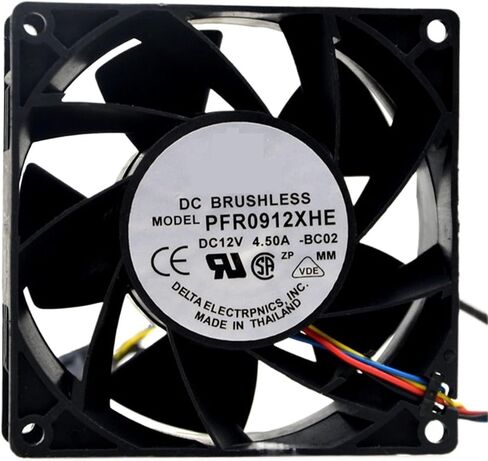 ل PFR0912XHE 12V 4.5A 54W 8000RPM 9 سنتيمتر 9038 90x90x38 مللي متر مزدوجة الكرة تحمل مروحة التبريد in Saudi Arabia