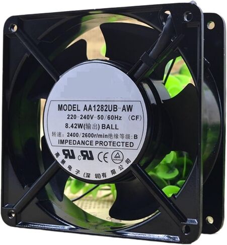 ل AA1282UB-AW 220V-240V 50/60 هرتز 8.42 واط 2600 دورة في الدقيقة 12 سنتيمتر 12038 120x120x38 مللي متر مروحة التبريد in Saudi Arabia
