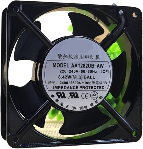 ل AA1282UB-AW 220V-240V 50/60 هرتز 8.42 واط 2600 دورة في الدقيقة 12 سنتيمتر 12038 120x120x38 مللي متر مروحة التبريد in Saudi Arabia