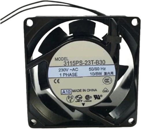 for 3115PS-23T-B30 AC 230V 50/60Hz 3200RPM 10/8W 2 Wires Double Ball Bearing Cooling Fan in Saudi Arabia