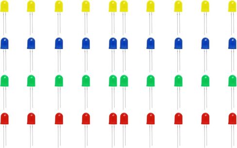 Gikfun 10 مم LED انبعاث ثنائي مصباح الضوء منتشر F10 جولة LED ل Arduino (عبوة من 20 قطعة) AE1258 in Kuwait