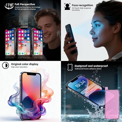 for iPhone 14 LCD Screen Replacement 6.1 inch, 3D Touch Screen LCD Display Digitizer Assembly with Repair Tools, Waterproof Frame Sticker, Tempered Protector (Model A2649, A2881, A2882, A2883, A2884) in Saudi Arabia