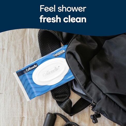 Cottonelle Fresh Care مناديل رطبة قابلة للتطهير ، مناديل رطبة للبالغين ، 4 عبوات قمة ، 42 مناديل لكل عبوة (168 مناديل) ، قد تختلف التغليف باختلاف in Kuwait