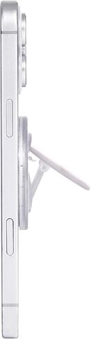 قبضة هاتف متوافقة مع Magsafe - سلسلة زهور لطيفة تصميم أكريليك شفاف قابل للطي، قبضة هاتف مغناطيسية تتضمن حلقة محول مغناطيسي (وردي) in Kuwait