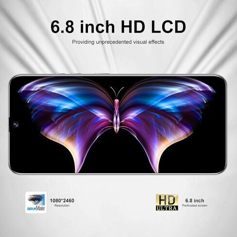 هاتف Reno 12 Pro غير مقفل، شاشة 6.7 بوصة عالية الدقة، هاتف أندرويد غير مقفل، 8 النواة، 8 جيجابايت + 256 جيجابايت، هاتف ذكي يعمل بنظام أندرويد، بطارية 6800 مللي أمبير، قدرة فائقة على التحمل، ثنائي الشريحة (أسود) in Kuwait