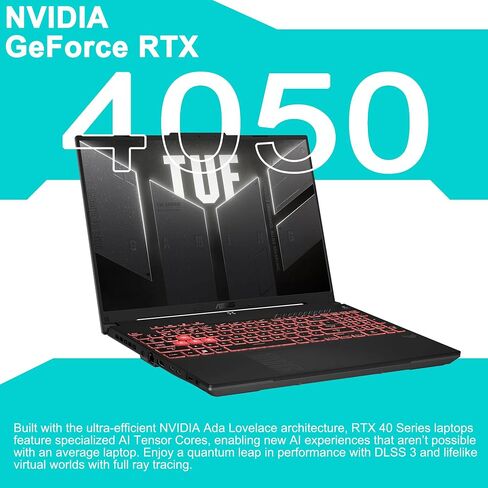 ASUS TUF Gaming A16 Laptop 16" WUXGA IPS 144Hz AMD Hexa-core Ryzen 7 7445HS 32GB DDR5 1TB SSD NVIDIA GeForce RTX 4050 (Up to 194 AI Tops) RGB Backlit USB4 Two-Way AI Noise Cancelation Win11 ICP Hub in Saudi Arabia