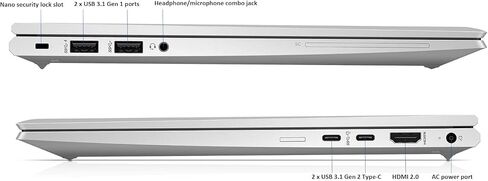 HP EliteBook 845 G7 Business Laptop, 14-inch Full HD, AMD Ryzen 5 Pro 4650U, 16GB RAM, 512GB SSD, Webcam, FP Unlock, Backlit KBL, HDMI, Windows 11 Pro (Renewed) in Saudi Arabia