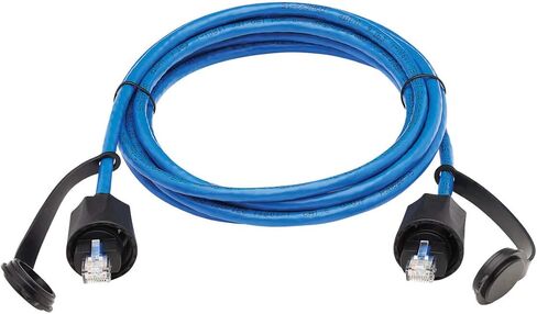 Tripp Lite Industrial CAT6 Ethernet Cable, Outdoor Rated UTP Network Patch Cable, 100W PoE, CMR-LP, IP68 Rated, Blue, 10 ft. (N200P-010BL-IND) in Saudi Arabia