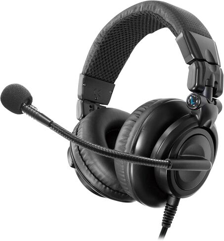 Yo-tronics YTH-312M Dual-Side Intercom Headset with Dynamic Microphone, 50mm Drivers, Rugged Design for Broadcasting, Live Reporting, Stage Production in Kuwait