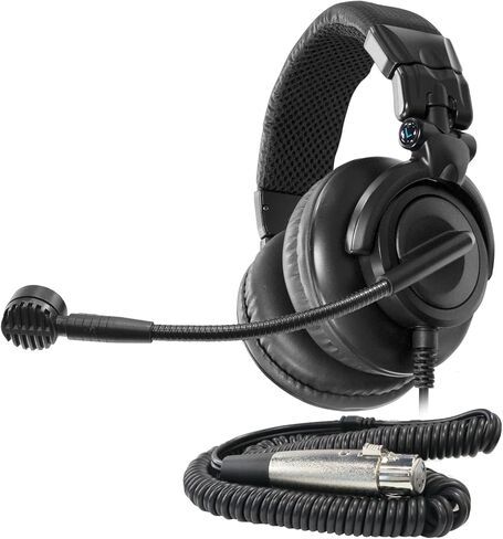 Yo-tronics YTH-312M Dual-Side Intercom Headset with Dynamic Microphone, 50mm Drivers, Rugged Design for Broadcasting, Live Reporting, Stage Production in Kuwait