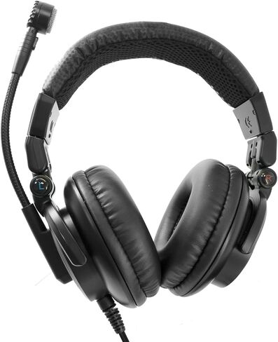 Yo-tronics YTH-312M Dual-Side Intercom Headset with Dynamic Microphone, 50mm Drivers, Rugged Design for Broadcasting, Live Reporting, Stage Production in Kuwait