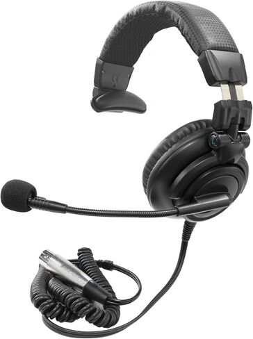 Yo-tronics YTH-312M Dual-Side Intercom Headset with Dynamic Microphone, 50mm Drivers, Rugged Design for Broadcasting, Live Reporting, Stage Production in Kuwait