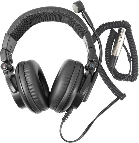 Yo-tronics YTH-312M Dual-Side Intercom Headset with Dynamic Microphone, 50mm Drivers, Rugged Design for Broadcasting, Live Reporting, Stage Production in Kuwait