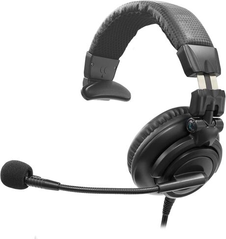 Yo-tronics YTH-312M Dual-Side Intercom Headset with Dynamic Microphone, 50mm Drivers, Rugged Design for Broadcasting, Live Reporting, Stage Production in Kuwait