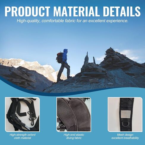 PAASTAl Backpack Straps,Relacement Adjustable Padded Shoulder Straps for Bag, with Metal/Plastic Clips. in Saudi Arabia