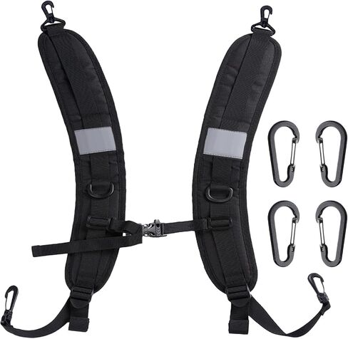 PAASTAl Backpack Straps,Relacement Adjustable Padded Shoulder Straps for Bag, with Metal/Plastic Clips. in Saudi Arabia