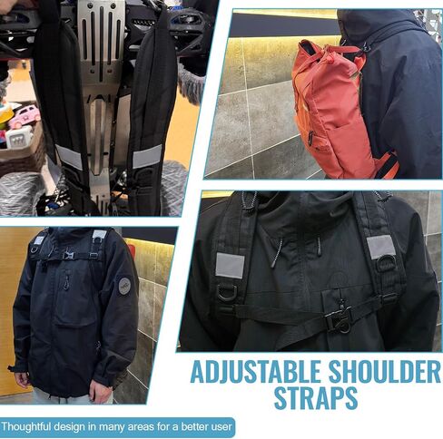 PAASTAl Backpack Straps,Relacement Adjustable Padded Shoulder Straps for Bag, with Metal/Plastic Clips. in Saudi Arabia