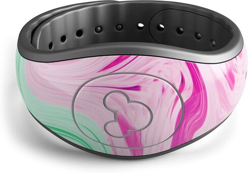 Design Skinz Animal Space Marble Agate Glitter Sticker Decal Scratch Resistant Skin Cover Compatible with Disney MagicBand+ (MagicBand Not Included) in Saudi Arabia