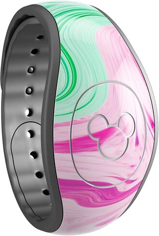 Design Skinz Animal Space Marble Agate Glitter Sticker Decal Scratch Resistant Skin Cover Compatible with Disney MagicBand+ (MagicBand Not Included) in Saudi Arabia