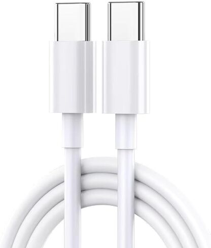 كابل USB C إلى USB C بطول 5 أقدام (1.5 متر) - سلك شحن سريع لأجهزة MacBook Air/Pro، وiPad Pro/Air/Mini، وiPhone 16/15، وPixel - شاحن USB-C in Saudi Arabia
