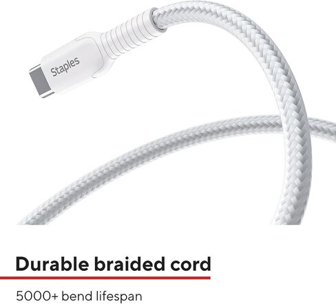 كابل شحن متوافق من لايتنينج إلى USB-C، 3.3 قدم، أبيض (ST62332) in Kuwait