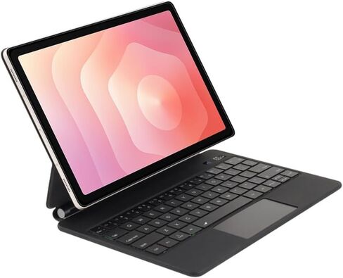 لوحة مفاتيح بإضاءة خلفية سحرية لجهاز Samsung Galaxy Tab S11 مقاس 11 بوصة 2025 (SM-X730/SM-X736B)، لوحة مفاتيح باللغة الإنجليزية مع لوحة تتبع، متعددة اللمس، ظهر مغناطيسي، شاشة عرض الطاقة (أسود) in Kuwait