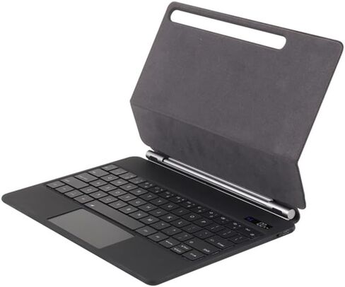 لوحة مفاتيح بإضاءة خلفية سحرية لجهاز Samsung Galaxy Tab S11 مقاس 11 بوصة 2025 (SM-X730/SM-X736B)، لوحة مفاتيح باللغة الإنجليزية مع لوحة تتبع، متعددة اللمس، ظهر مغناطيسي، شاشة عرض الطاقة (أسود) in Kuwait