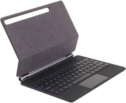 لوحة مفاتيح بإضاءة خلفية سحرية لجهاز Samsung Galaxy Tab S11 مقاس 11 بوصة 2025 (SM-X730/SM-X736B)، لوحة مفاتيح باللغة الإنجليزية مع لوحة تتبع، متعددة اللمس، ظهر مغناطيسي، شاشة عرض الطاقة (أسود) in Kuwait