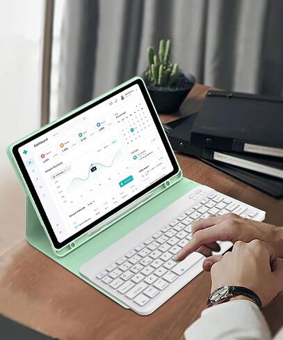 Keyboard case for Xiaomi RedmiPad2 11 inch 2025, Detachable Wireless Bluetooth Folio Keyboard Case with Protective Slim Stand Cover Case, Pen Holder, Light & Thin, Rechargeable (Lavender Purple) in Kuwait