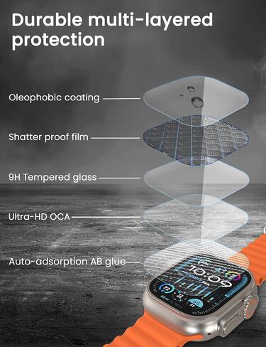 Sinoacc لواقي شاشة Apple Watch 44 مم (6 عبوات) غطاء غشاء مرن من مادة TPU ذاتية المعالجة لساعة Apple Watch SE Series 6 5 4 44 مم، مضاد للفقاعات، عالي الدقة رفيع للغاية، سهل التركيب in Saudi Arabia