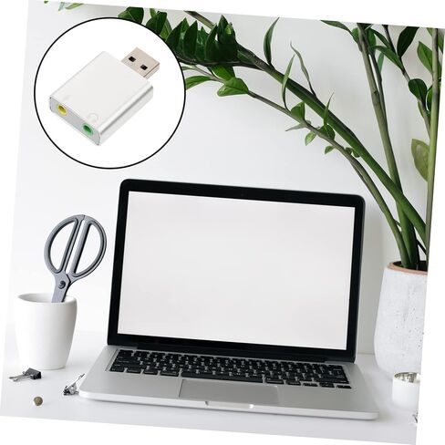 محول صوت ستيريو USB من NUOBESTY، بطاقة صوت خارجية من الألومنيوم مع مقبس ميكروفون سماعة الرأس لأجهزة الكمبيوتر المحمول المتوافقة مع أنظمة فئة الصوت USB in Kuwait