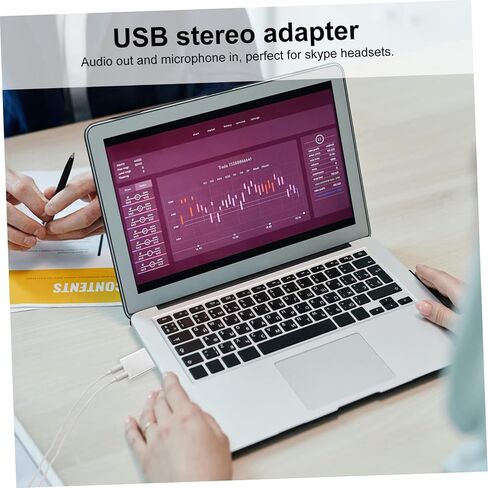 محول صوت ستيريو USB من NUOBESTY، بطاقة صوت خارجية من الألومنيوم مع مقبس ميكروفون سماعة الرأس لأجهزة الكمبيوتر المحمول المتوافقة مع أنظمة فئة الصوت USB in Kuwait