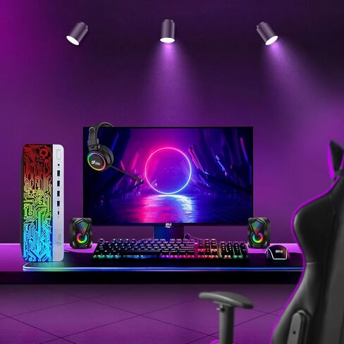 كمبيوتر مكتبي للألعاب BTO RGB - Intel i5 الجيل السادس - ذاكرة وصول عشوائي DDR4 سعة 16 جيجابايت - SSD سعة 512 جيجابايت - محرك أقراص ثابتة سعة 1 تيرابايت - GeForce GTX 1050 Ti - لوحة مفاتيح وماوس RGB - WiFi - Windows 11 Pro (متجدد) in Kuwait