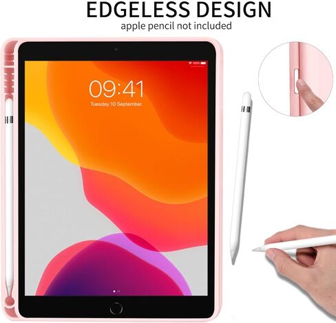 Fycyko متوافق مع iPad (A16) الجيل الحادي عشر 11 بوصة 2025، غطاء حامل نحيف لجهاز iPad 10 10.9 بوصة 2022 مع حامل قلم رصاص، تصميم جمالي لطيف منقط - وردي in Kuwait