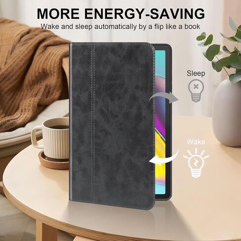 for Samsung Galaxy Tab S9 Plus/S10 Plus/S9 FE+ 12.4inch Case with S Pen Holder 2023/2024 Model(SM-X820/X826/X810/X816/X610/X616) Genuine Leather Cover Protective Shell,Auto Wake/Sleep.Brown in Saudi Arabia