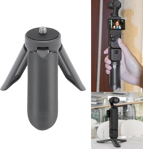 Portable Tripod Stand for Pockets 3 & X4/X5 | 1/4 Inch Screw Thread, Compact & Foldable Design, 2.5KG Load Capacity,Sturdy Support for DSLR & Digital Cameras in Saudi Arabia